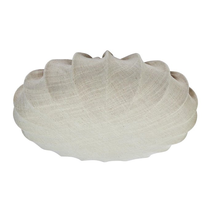 Materiałowy beżowy plafon sufitowy boho Florenzo 42cm